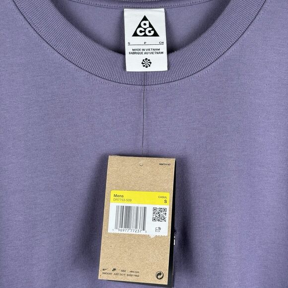 Nike ACG Lungs Men's Long-Sleeve T-Shirt DR7753-509 Purple Size Small Gorpcore - Picture 3 of 6